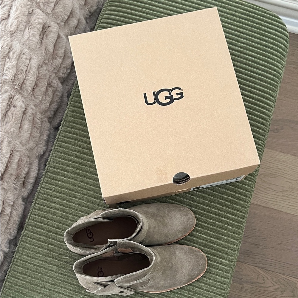 NWT - UGG Elora Suade Ankle Boots - Antilope 💚 - Picture 9 of 9